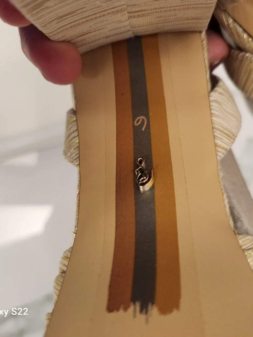 Sam Edelman® Janelle Gold Platform Sandals. NWOT. Size 6